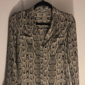 COPY - Express portofino snake-print blouse.